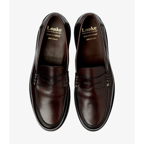 Mens Kingscliffe Dark Brown Burnished Leather