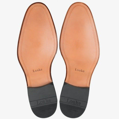 Mens Patent Shoe in Black Leather
