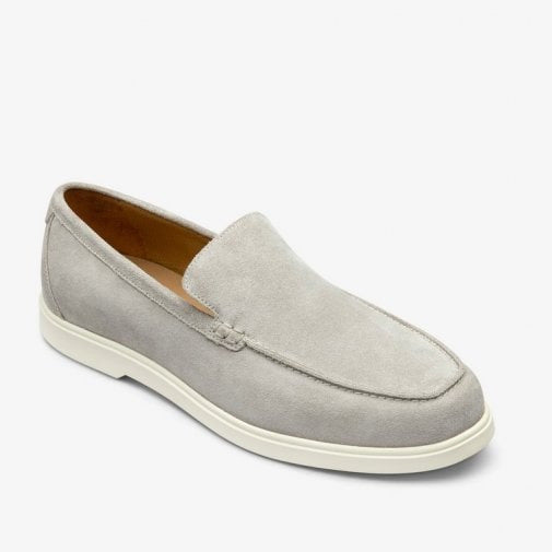 Mens Tuscany Apron Loafer in Stone Suede