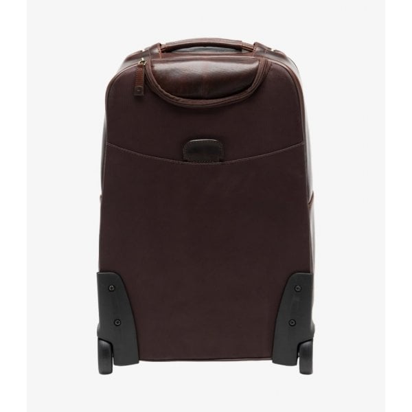 Paris Leather Wheeled Suitcase in Brown