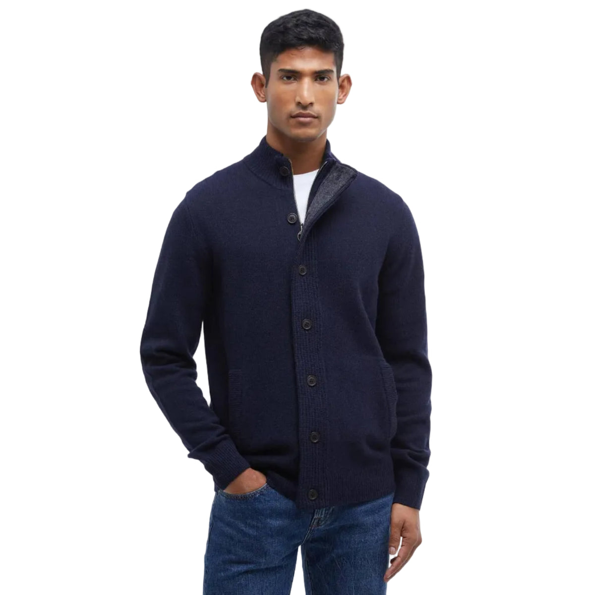 Essential Elbow-Patch Cardigan