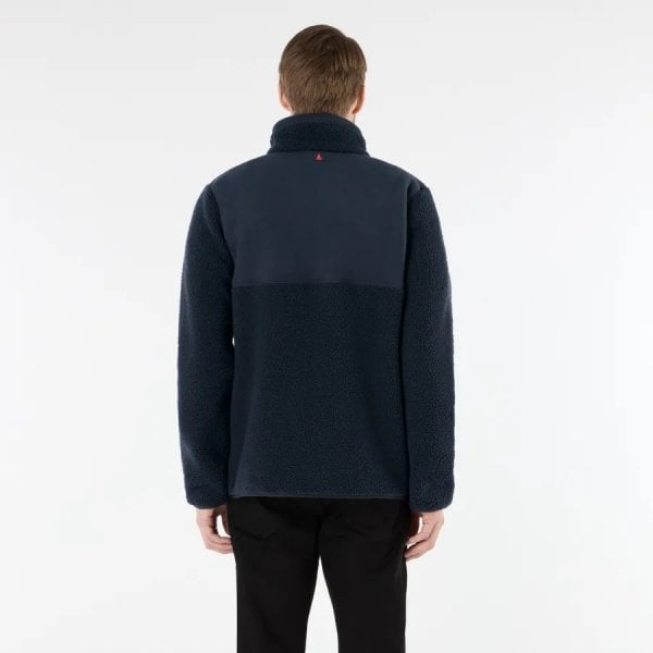 Mens Cove Deep Pile Fleece Jacket in Navy