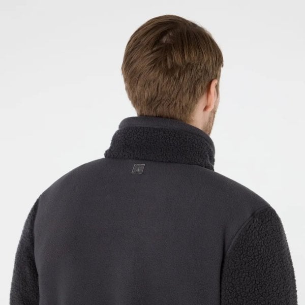 Mens Cove Deep Pile Fleece Vest in Carbon