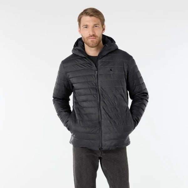 Mens Original Hooded Lite Puffer Jacket in Carbon