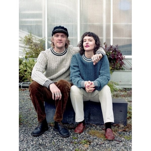 Unisex Island Original Fisherman Sweater in Blue
