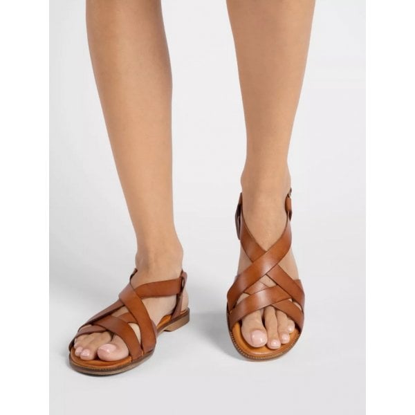 Buttercup Leather Sandal in Tan