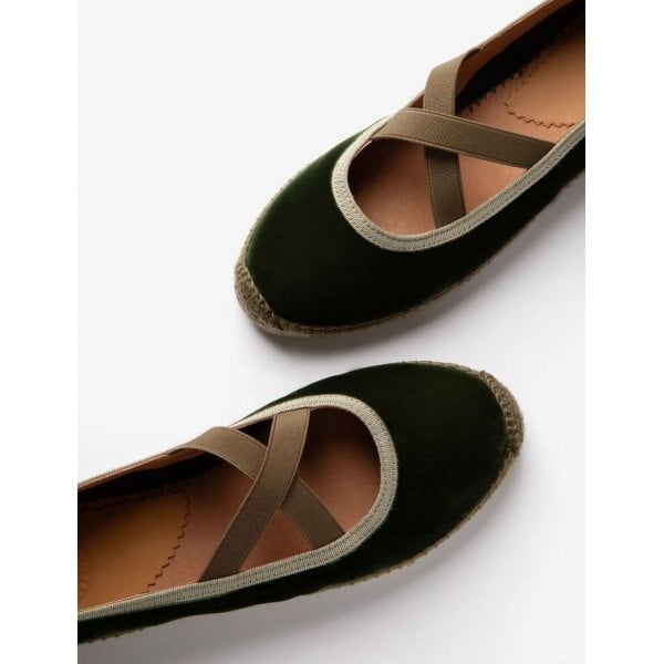 Chico Velvet Espadrille in Khaki