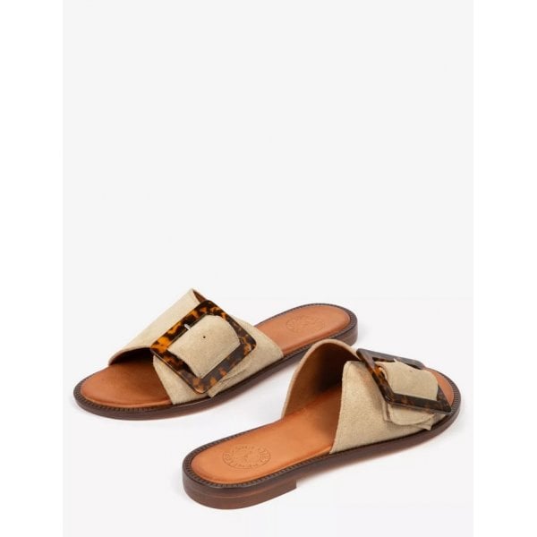 Womens Biarritz Buckle Sandal in Camel