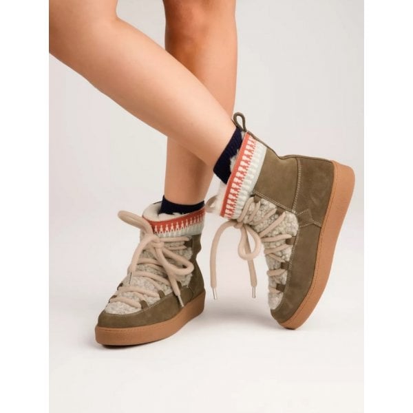 Womens Cosmos Suede Boot in Frosted Taupe