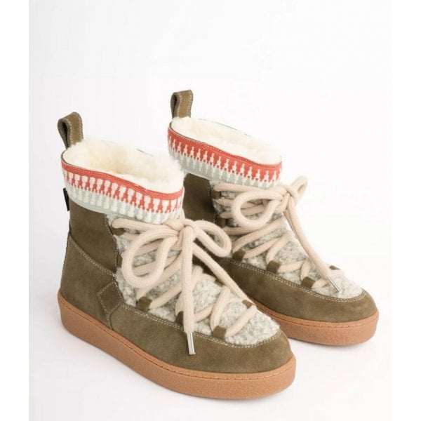 Womens Cosmos Suede Boot in Frosted Taupe