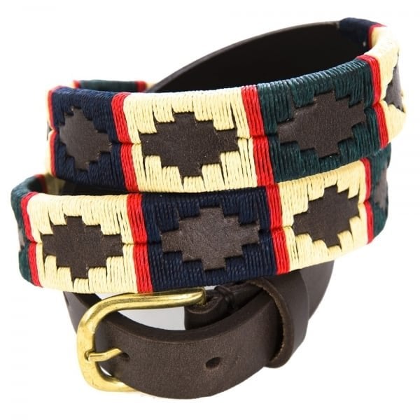Polo Belt in Red Stripe
