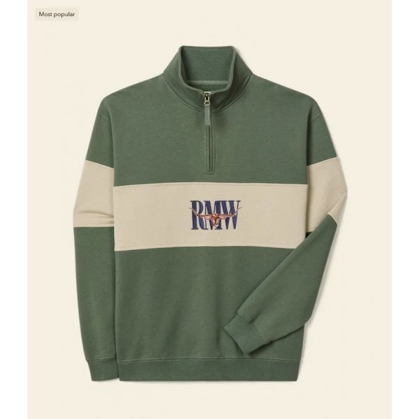 Heritage 1/4 Zip Sweatshirt in Spruce Green
