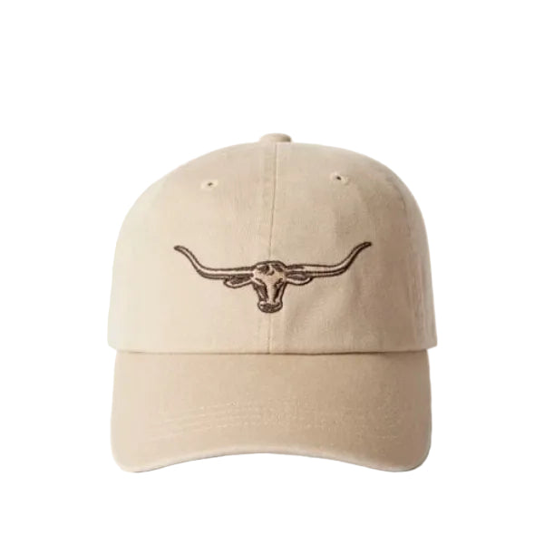 Longhorn Twill Cap in Ecru