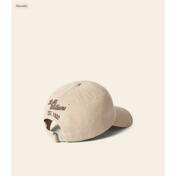 Longhorn Twill Cap in Ecru