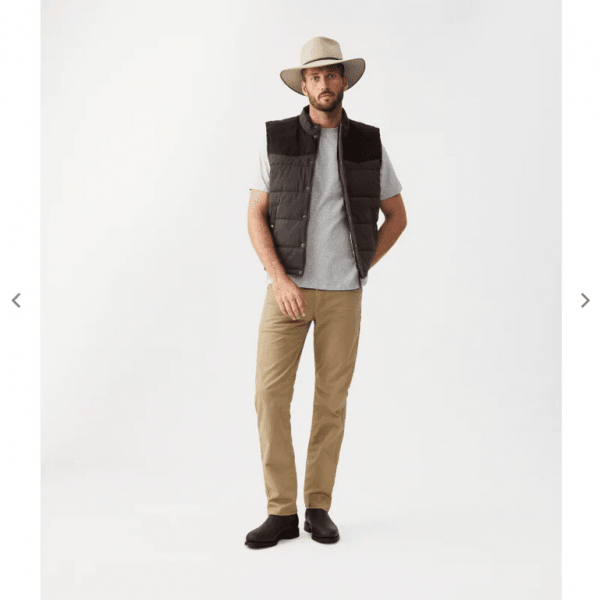 Mens Carnavon Vest in Chocolate