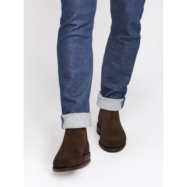 Mens Comfort Craftsman Boot in Chocolate Suede (G Fit)