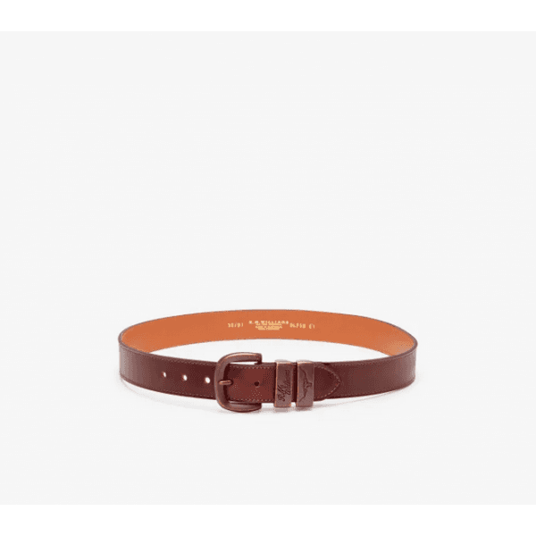Mens Drover Belt in Mid Brown