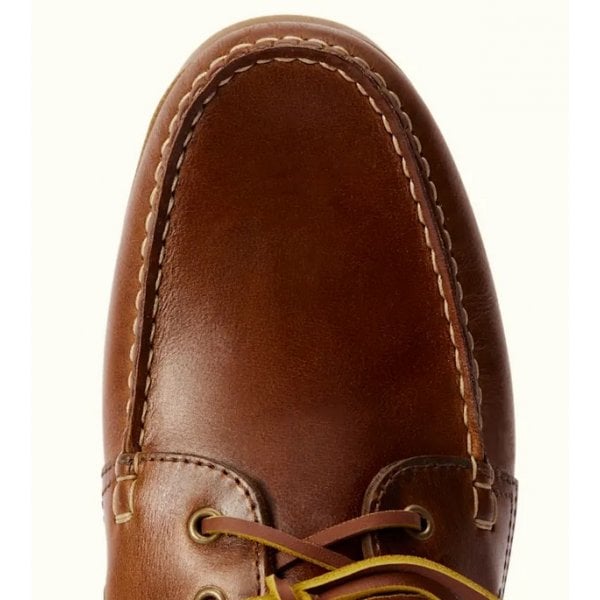 Mens Islet Moccasin Shoe in Tan Leather