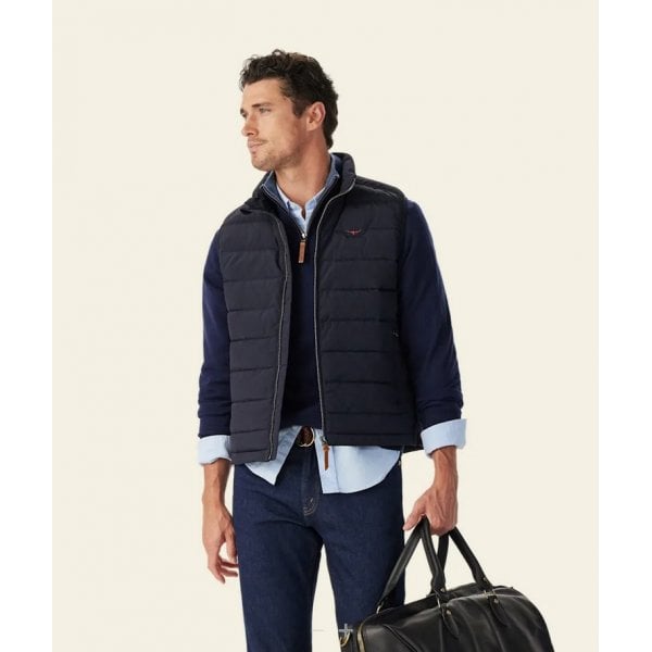 Mens Rydal Padded Vest in Navy