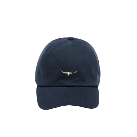 Mini Longhorn Twill Cap in Blue Wash