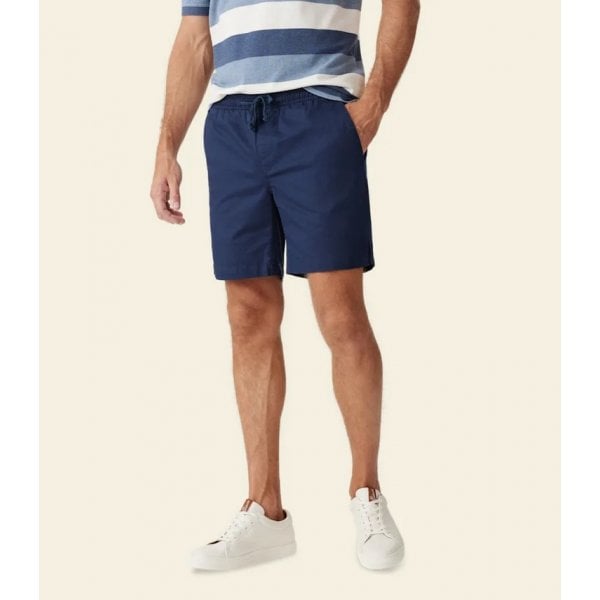 Washed Rugby Short in Dark Navy