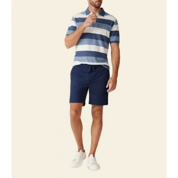 Washed Rugby Short in Dark Navy