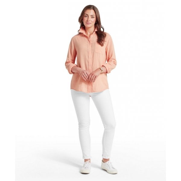 Ashdon Shirt in Coral Peach