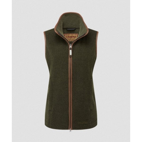 Lyndon II Fleece Gilet in Dark Olive