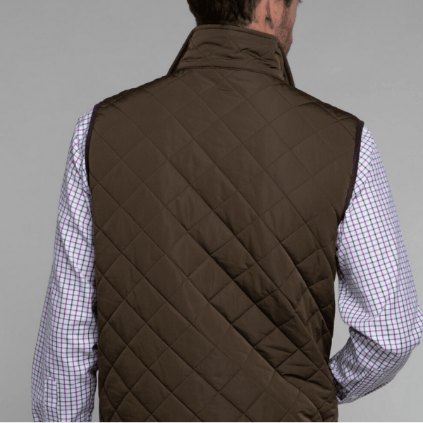 Mens Barrowden Quilted Gilet in Olive