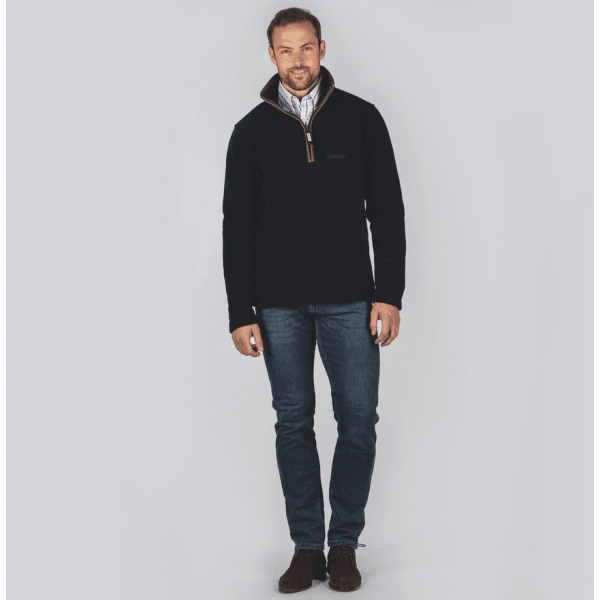 Mens Berkeley 1/4 Zip Fleece Jacket in Navy