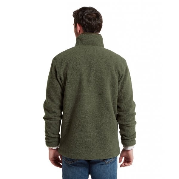 Mens Berkeley Retro Quarter Zip Fleece in Woodland
