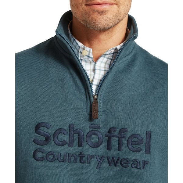 Mens Bude Sweatshirt In Deep Ocean Blue