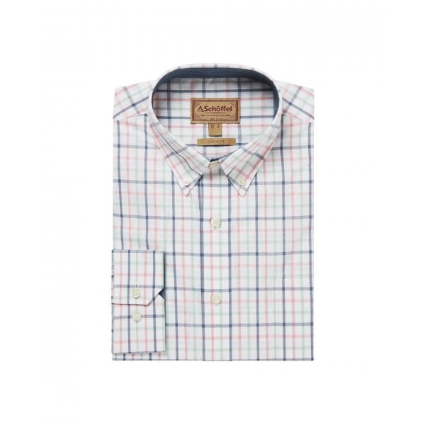 Mens Holkham Classic Shirt in Dark pigeon/Mauve