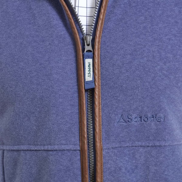 Mens Oakham Fleece Gilet in Storm Blue