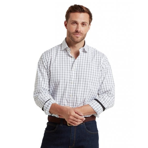 Mens Westminster Classic Shirt in Navy Check
