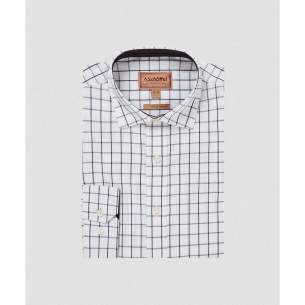 Mens Westminster Classic Shirt in Navy Check