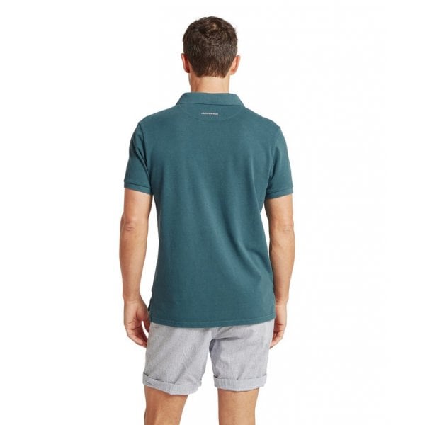 St Ives Garment Dyed Polo Shirt in Deep Ocean Blue