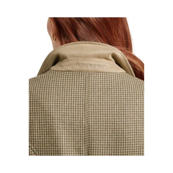 Womens Isla Tweed Blazer in Houndstooth Tweed