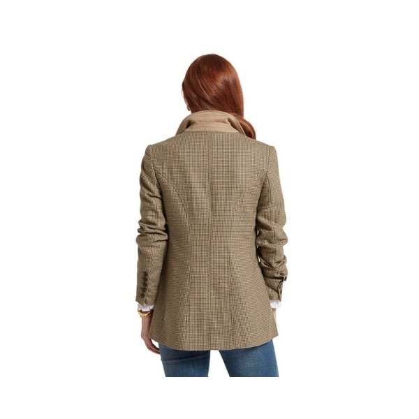 Womens Isla Tweed Blazer in Houndstooth Tweed