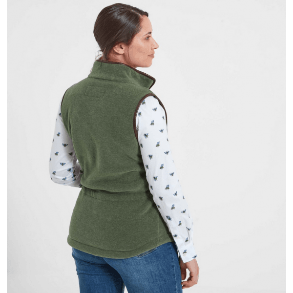 Womens Lyndon II Fleece Gilet in Cedar Green