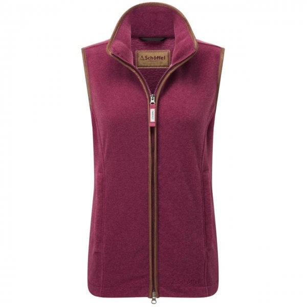 Womens Lyndon II Fleece Gilet in Mulberry