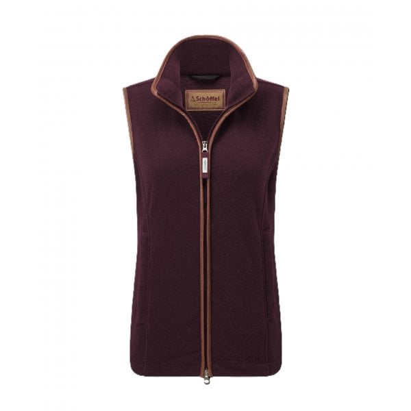 Womens Lyndon II Fleece Gilet in Port