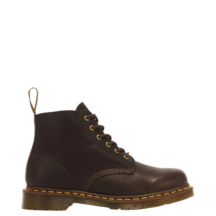 101 UB 6 Eye Ambassador Leather Lace up Boot in Dark Brown