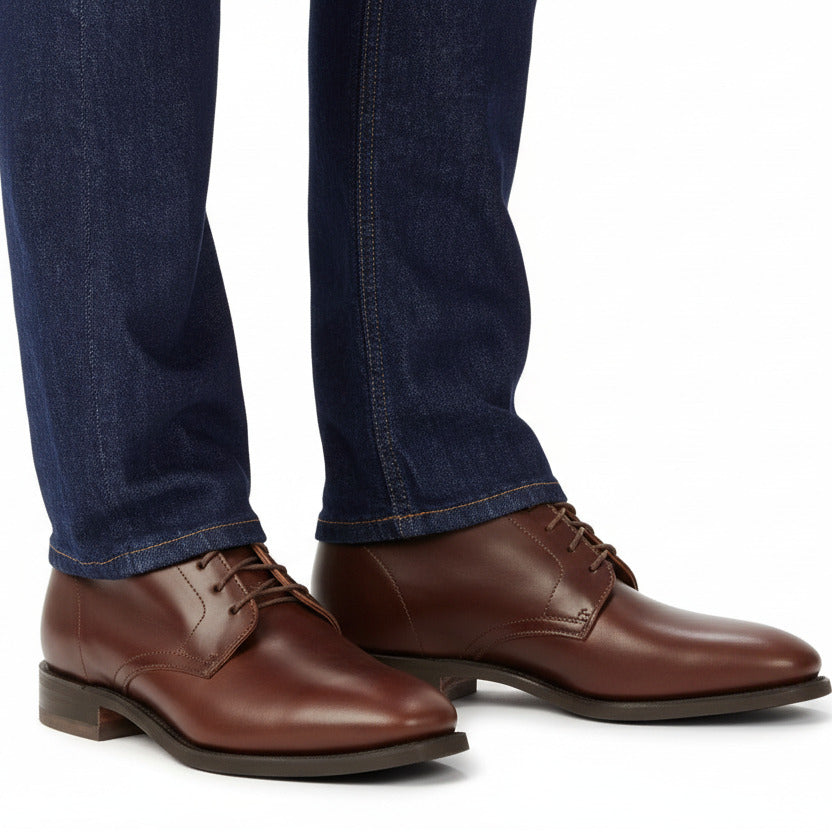 Craftsman Lace Boot in Cafe Brown
