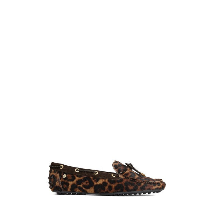 Womens Henley Leopard Haircalf Driving Shoe