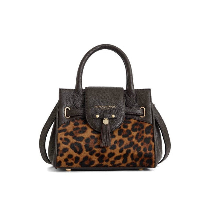 Mini Windsor Handbag in Leopard Haircalf