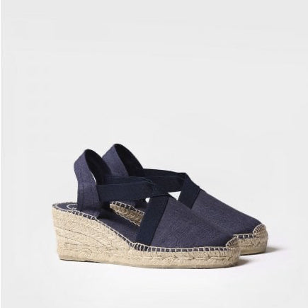Ter Wedge Heel Espadrille in Mari Navy