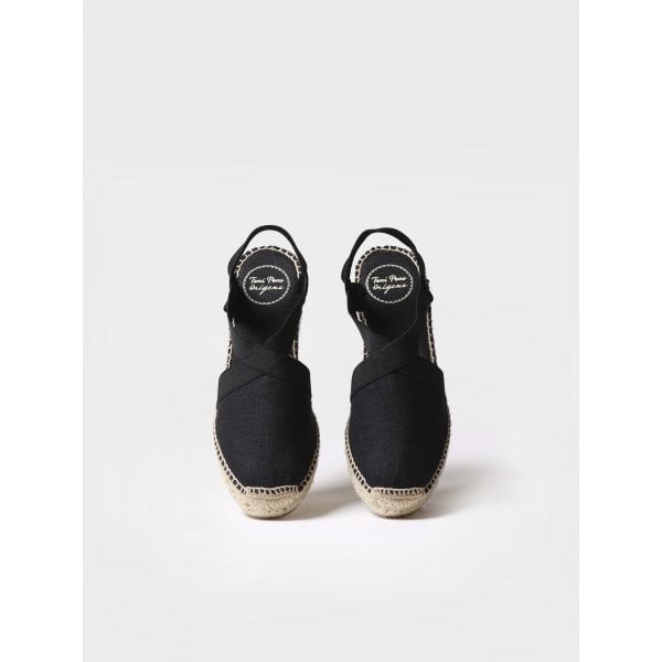 Ter Wedge Heel Espadrille in Black