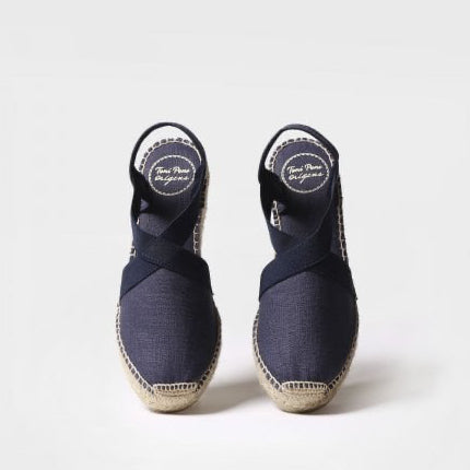 Ter Wedge Heel Espadrille in Mari Navy