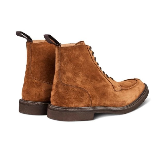 Mens Lawrence Apron Front Derby Boot in Cubana Suede